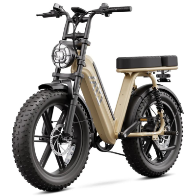 Vélo Électrique Fat Bike R7 750W – Autonomie 85 km | Double Suspension & Freins Hydrauliques